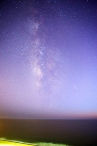 Low angle view of starry sky