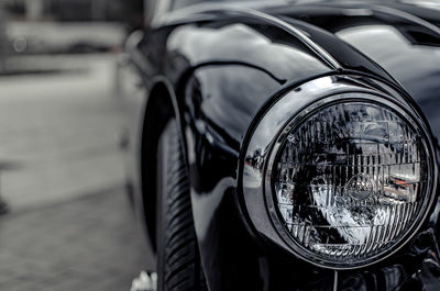 Close-up of vintage car