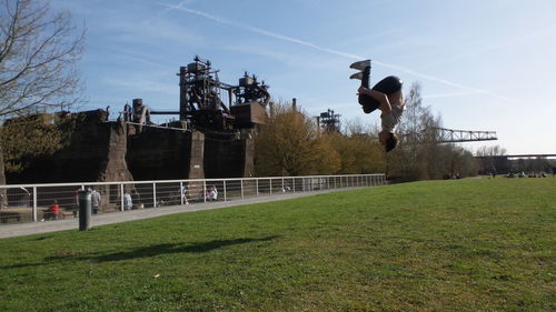 Built structure in park against sky