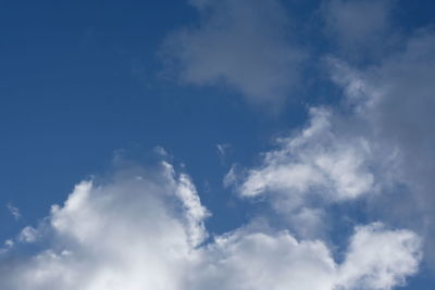 Low angle view of clouds in sky