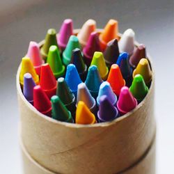 Close-up of multi colored candies on table