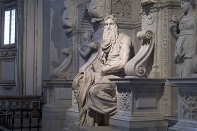 Various statues in church