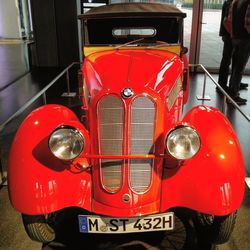 Red vintage car