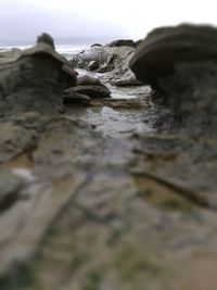 Rocks in sea