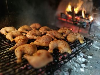 Close-up of preparing food