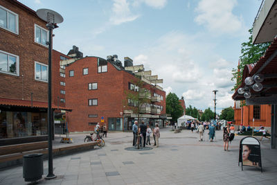 Panoramic view of city against sky