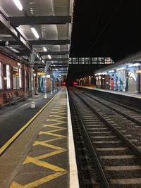 Railroad station platform