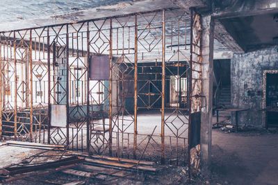 Interior of old abandoned building