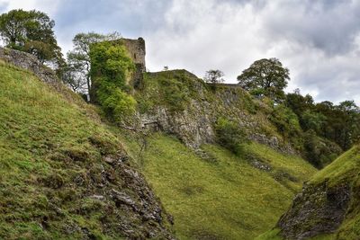 Low angle view of castle against sky