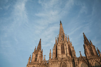 Low angle view of traditional building against sky