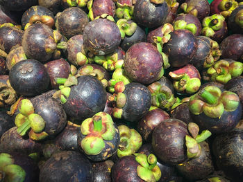 High angle view of fruits for sale