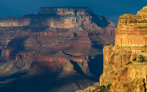 Scenic view of rocky mountains