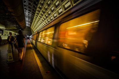 Illuminated subway