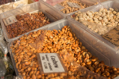 Close-up of food for sale at market stall