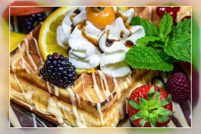 Close-up of sweet food