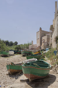 Boats in river