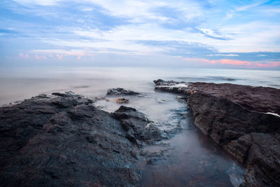 Scenic view of sea against sky