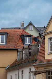 Low angle view of building against sky