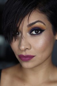 Close-up portrait of young woman