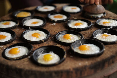 Close-up of preparing food