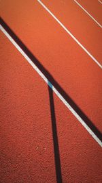 Abstract high angle view of track