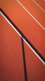 Abstract high angle view of track