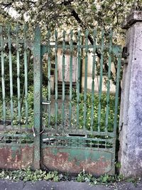 Old built structure with trees in background