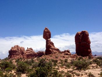 Rock formations in a desert