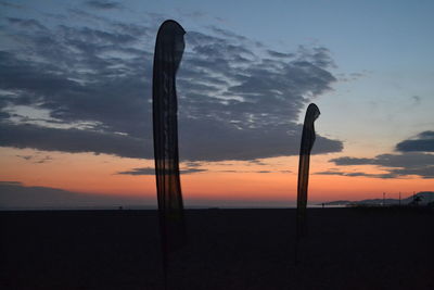 Clouds in sky at sunset