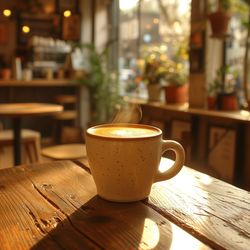 Close-up of coffee on table