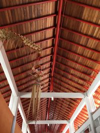 Low angle view of ceiling