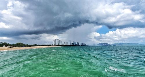 Scenic view of sea against sky