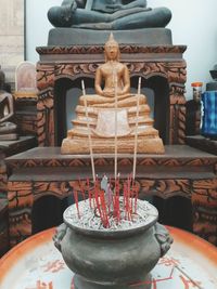 Close-up of buddha statue