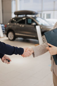 Cropped image of business colleagues shaking hands