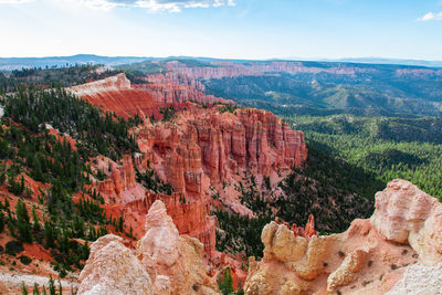 View of rock formations