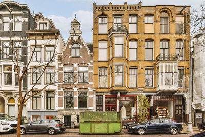 Cars on street in city