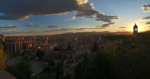 Cityscape at sunset