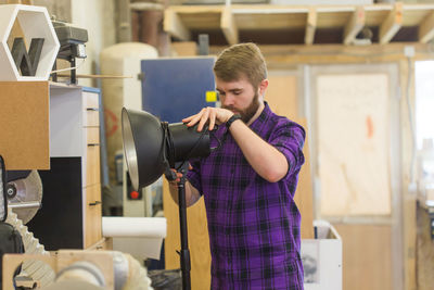 Man working in workshop