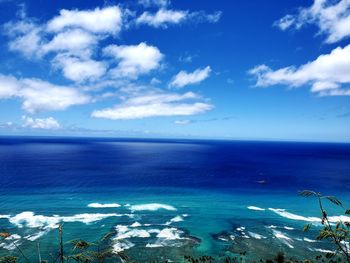 Scenic view of sea against sky