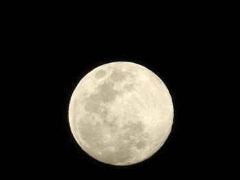 Close-up of moon against sky at night