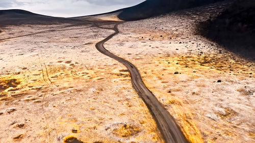 High angle view of road 