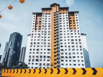 Low angle view of buildings against sky