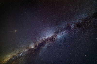 Low angle view of stars in sky