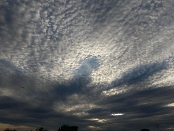 Low angle view of dramatic sky