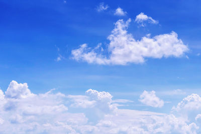 Low angle view of clouds in sky