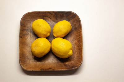 High angle view of fruits on table