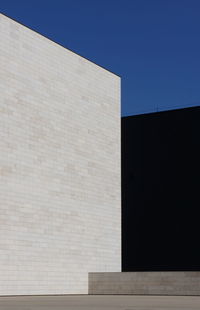 Low angle view of building against clear sky