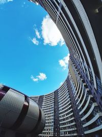 Low angle view of buildings against sky