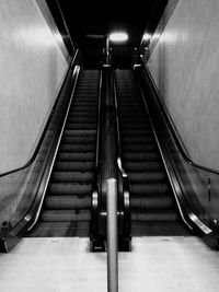 Escalator in subway station