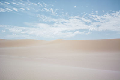 Scenic view of desert against sky